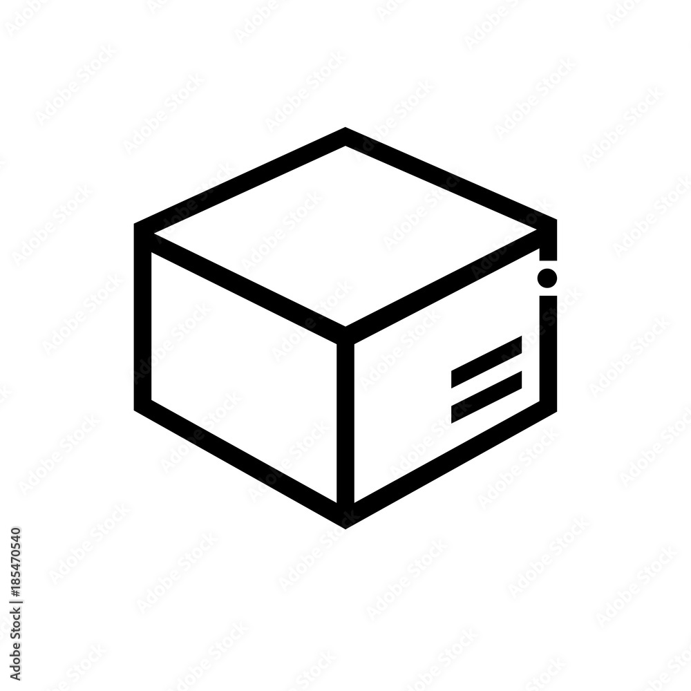 Cargo box vector icon Cargo box vector icon