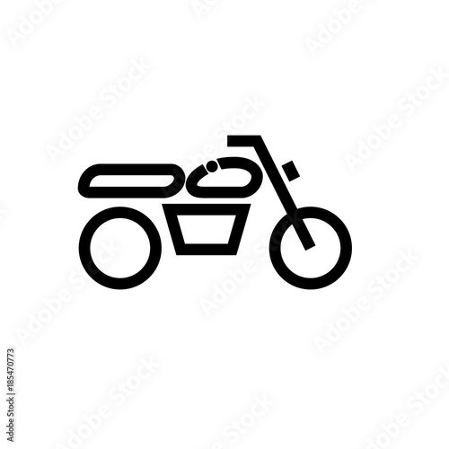 Motorcycle vector icon
