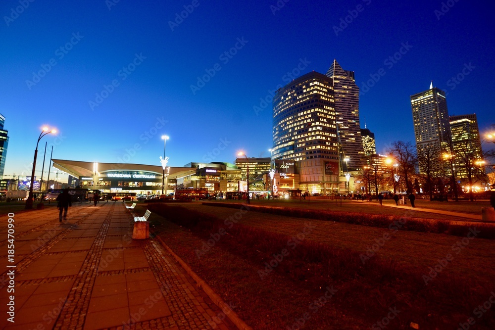 Obraz premium ポーランドのワルシャワのクリスマス