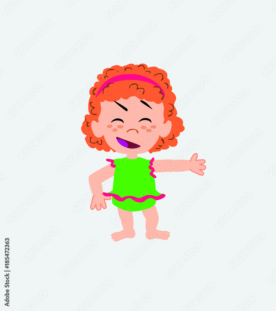 White girl in a swimsuit showing something in an optimistic and positive attitude. White girl in a swimsuit showing something in an optimistic and positive attitude.