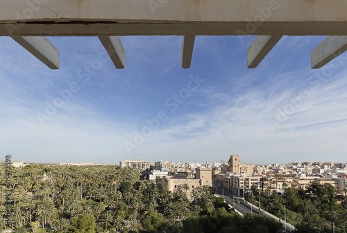 Views of the city of Elche in the province of Alicante photo