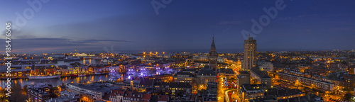 Dunkerque vue du ciel et de nuit 
