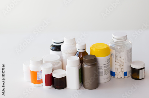 jars of different medicines