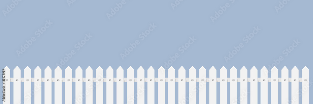 Weißer Zaun Flat Design Icon Weißer Zaun Flat Design Icon