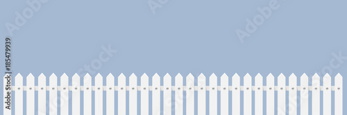 Weißer Zaun Flat Design Icon