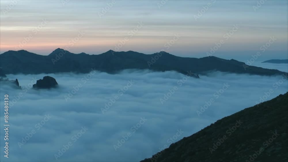 Fog in the valley Fog in the valley