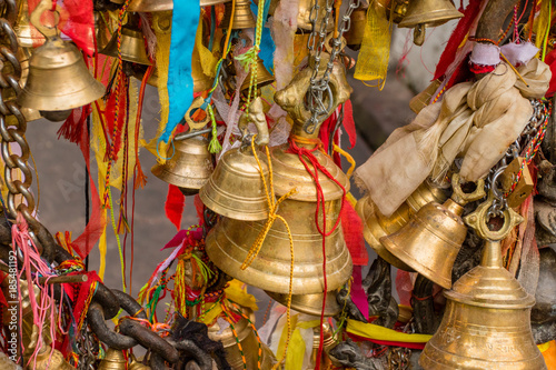 Nepal - Buddhist bells at Muktinath temple