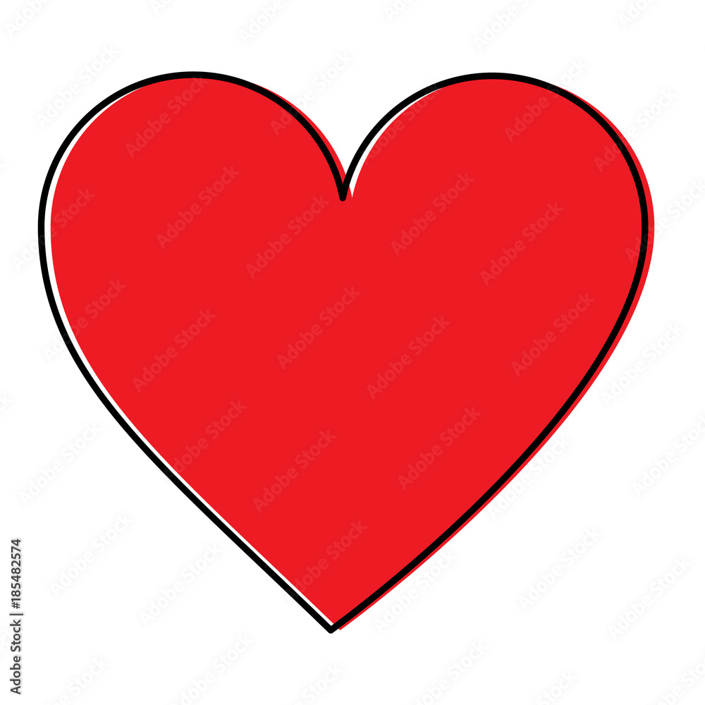 heart cartoon icon image vector illustration design 