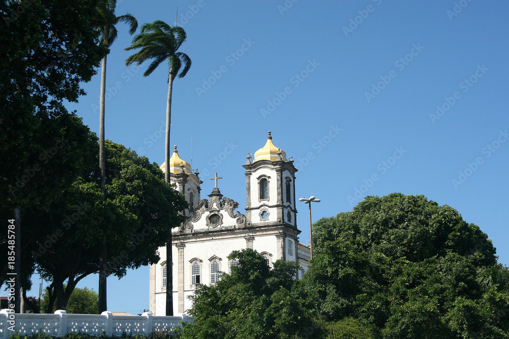 Salvador, Brazil - January, 2017: Igreja Nosso Senhor do Bonfim church, Salvador (Salvador de Bahia), Bahia, Brazil, South America