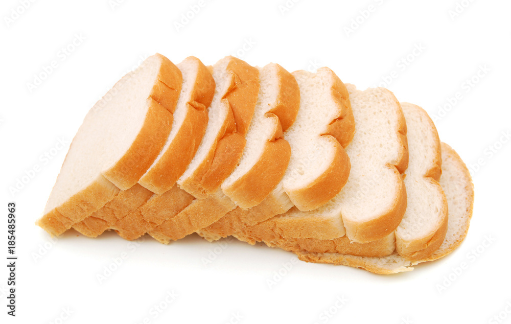 Sliced Wheat Bread on white background Sliced Wheat Bread on white background