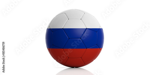 Russia soccer football ball isolated on white background. 3d illustration