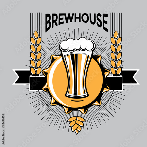 Brewery decorative emblem