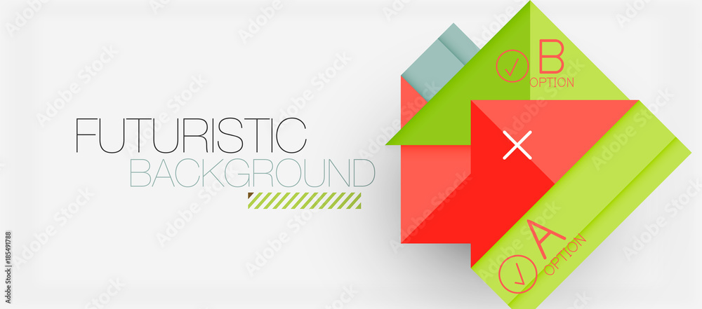 Square shapes banner design, geometric abstract background Square shapes banner design, geometric abstract background