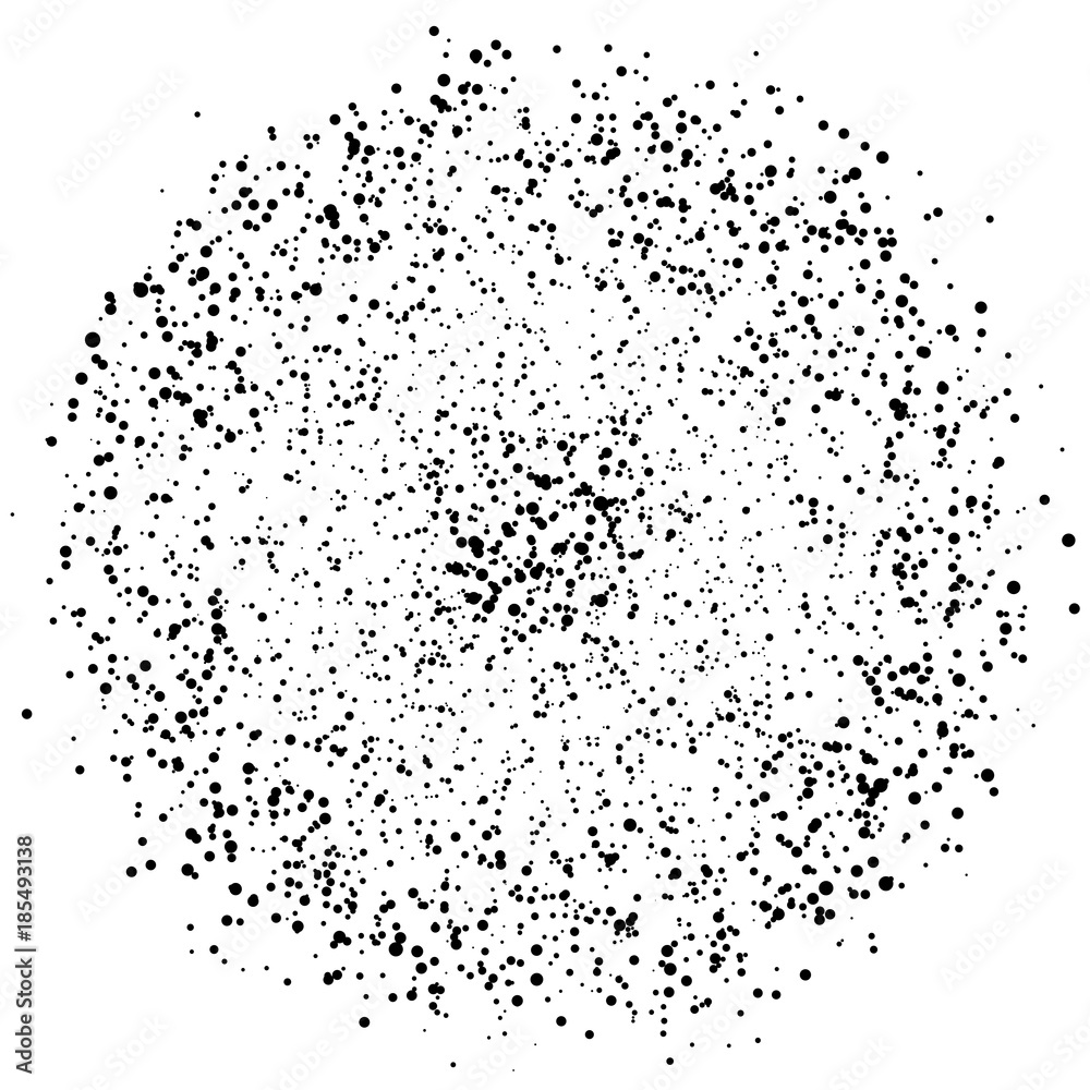 Obraz premium Abstract blot of black circles. EPS 10 vector