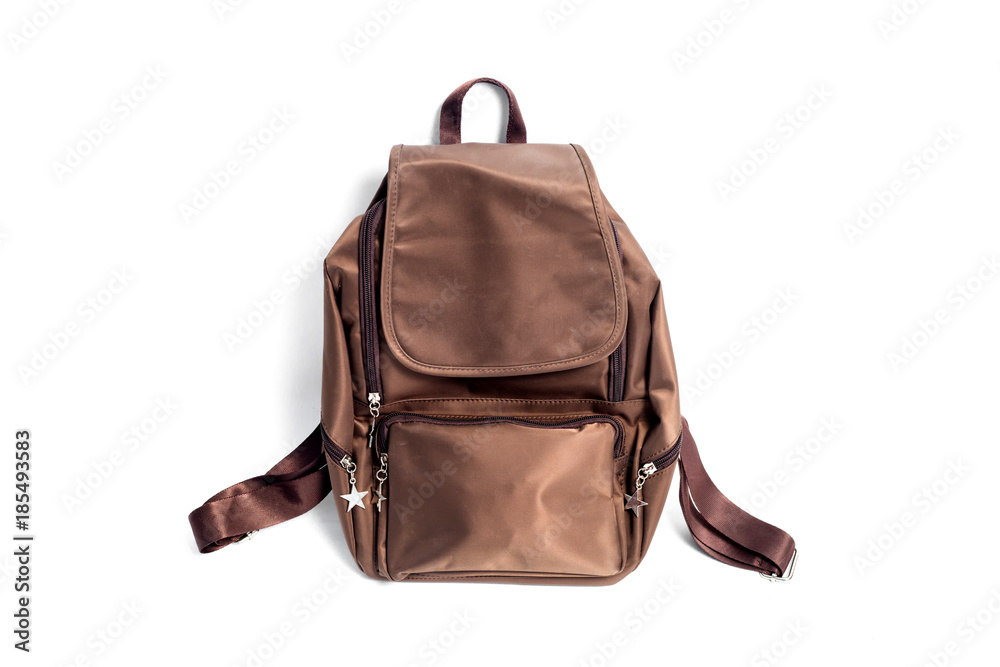 Fototapeta premium Travel bags and backpacks for leisure activities. school bag isolated on white background.