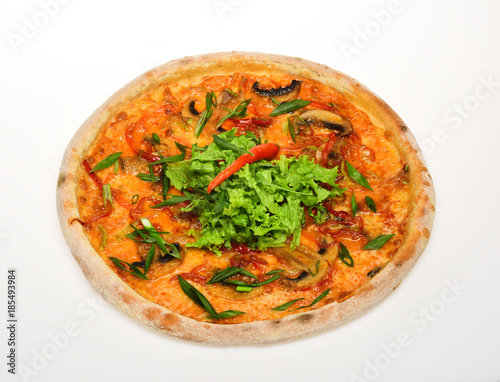 Take away food with crunchy edges. Italian cuisine and delivery