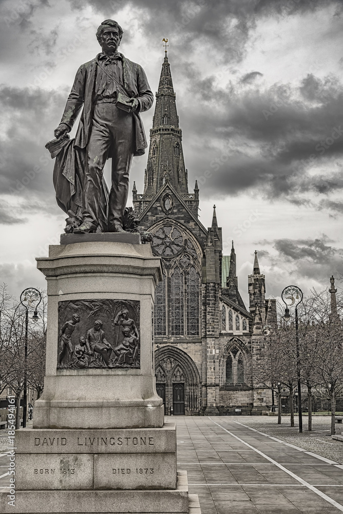 Glasgow Cathedral and Statue