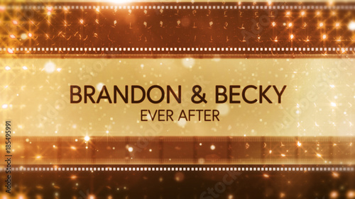 Sparkling Sepia Filmstrip Title