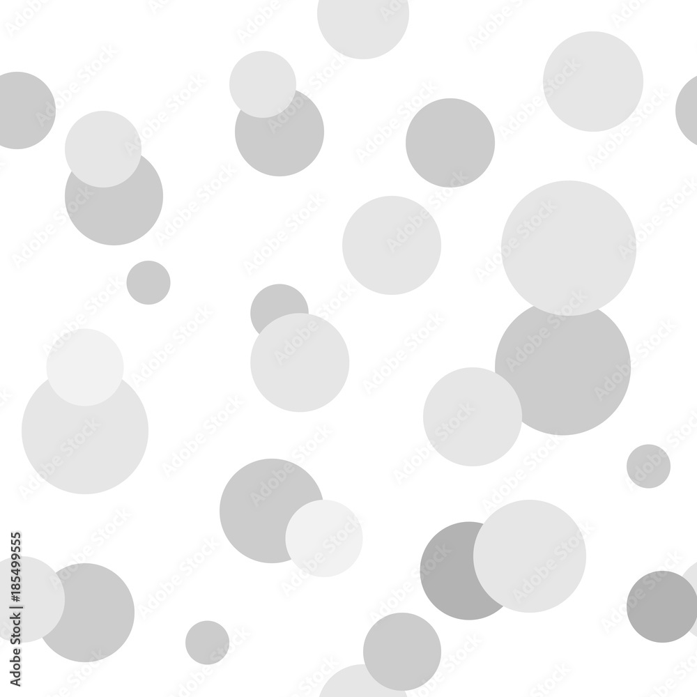 Circle gray seamless pattern