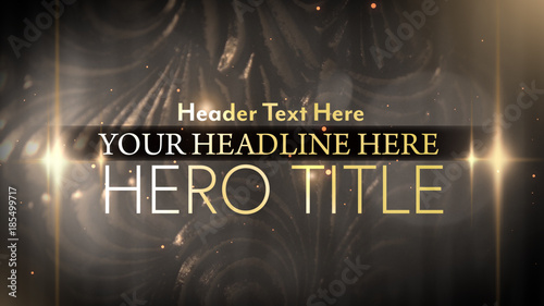 Embossed Gold Damask Title