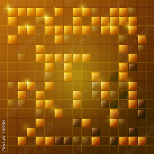 Abstract background in sunny shades of yellow. Rectangular and square shapes. Space for text.