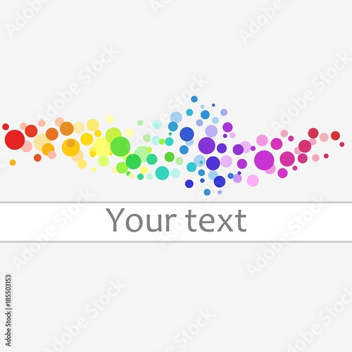 Colorful circles vector background