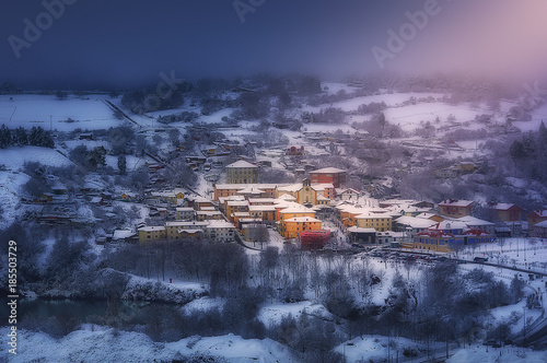 La Arboleda village in winter photo