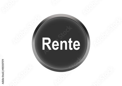 Button Grau Symbol Knopf Rund Rente