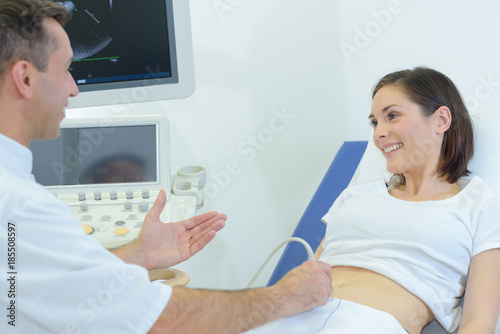 patient on ultrasound