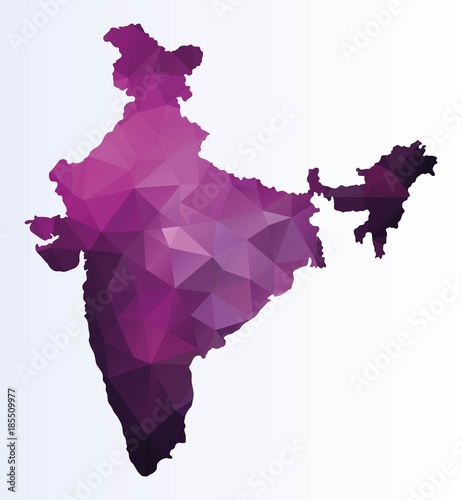 Polygonal map of India