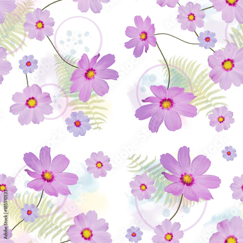 seamless floral pattern © SunnyS