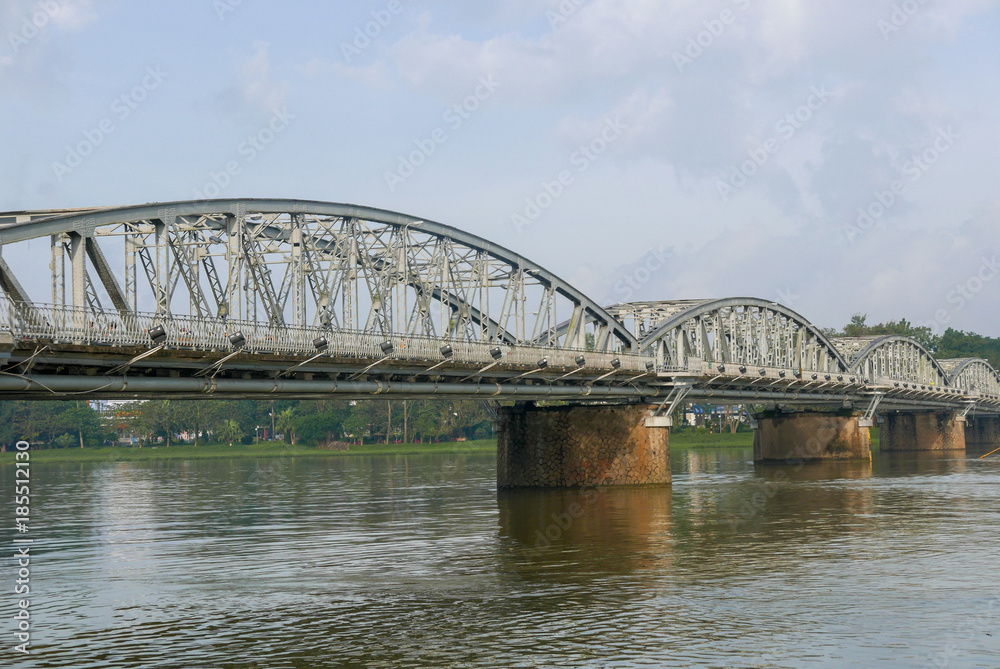 Steel Bridge over the Perfume River, Vietnam