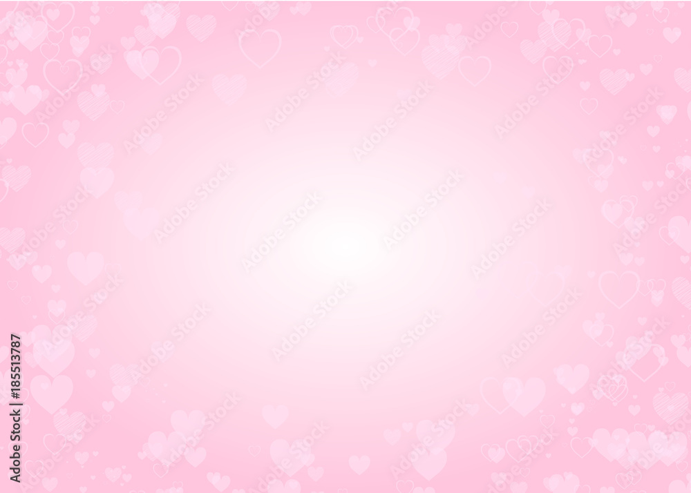 Lights and hearts on pink background. Valentine's Day card texture Lights and hearts on pink background. Valentine's Day card texture