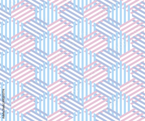Seamless striped pattern. Fun and simple summer pattern of stripes. Rose motif for surface design, wallpapers, pattern fills, web page backgrounds, surface textures.