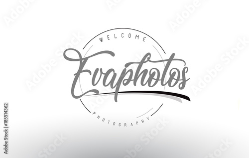 Eva Personal Photography Logo Design with Photographer Name.
