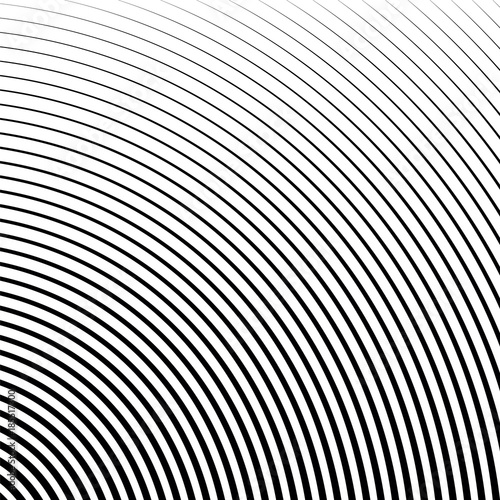 Geometric circular pattern with gradient lines