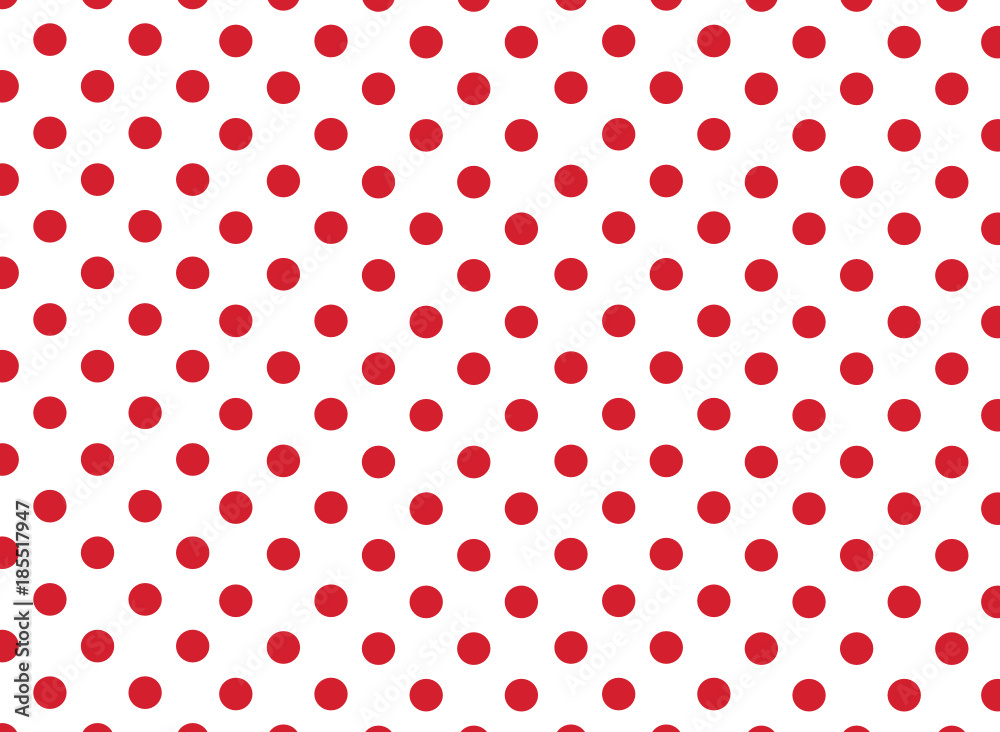 Large Red Dots on White Background
