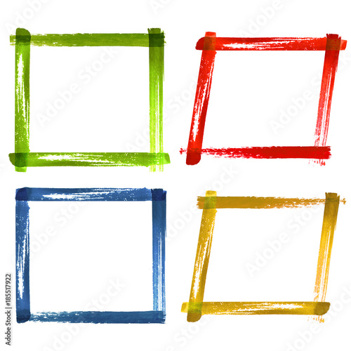 Set of watercolor color gru...