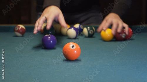 American Pool, creating billiard pyramid