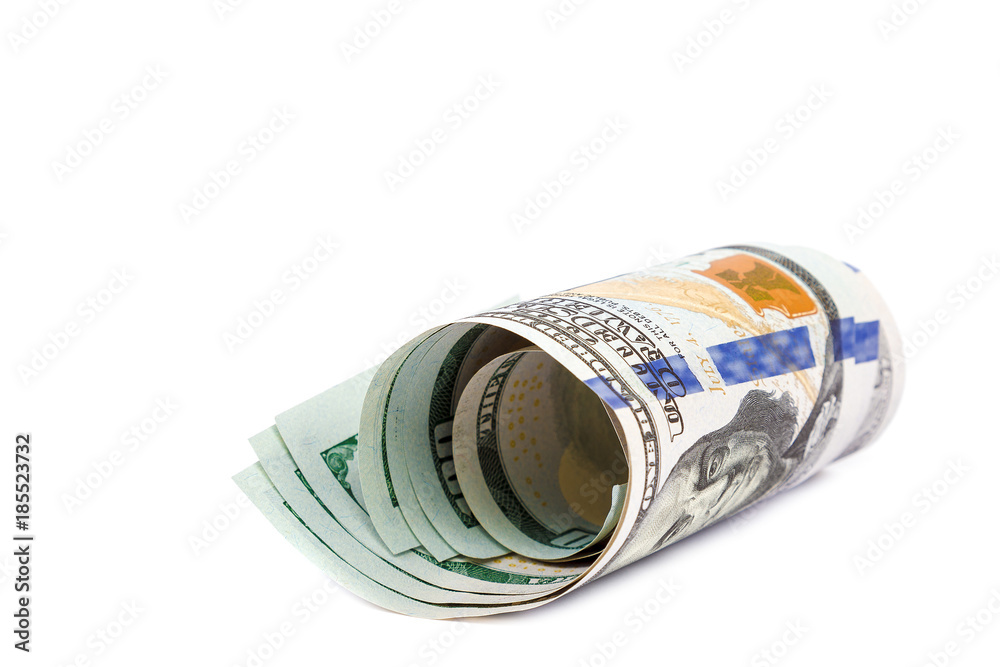 Money dollars usa on a white background Money dollars usa on a white background