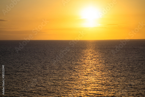 Sunset over sea