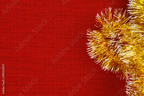 New Year's holiday fabric, red fabric photo