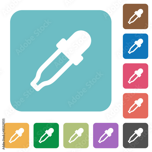 Color picker rounded square flat icons