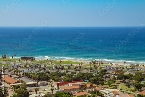 Aerial view of Tel Aviv promenade © wavemovies
