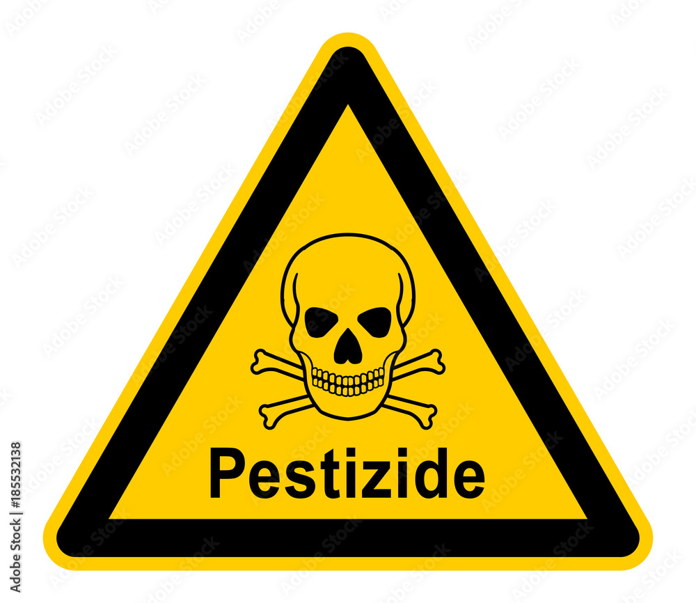 wso299 WarnSchildOrange german warnzeichen Pestizide verboten