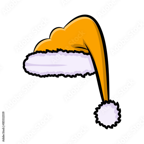 elf hat for christmas design isolated on white background