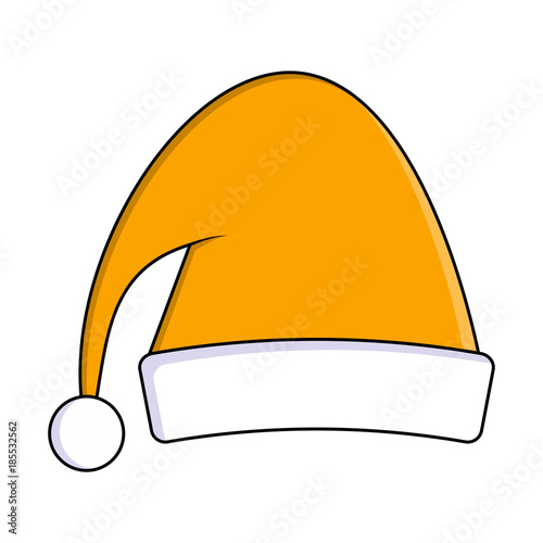 elf hat for christmas design isolated on white background