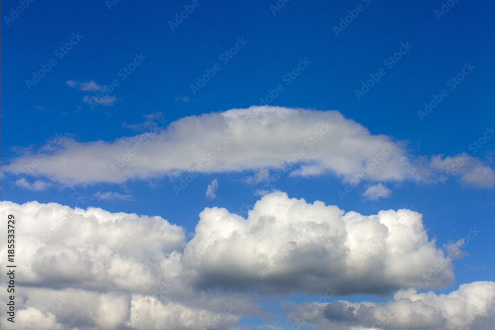 Blue sky with clouds background Blue sky with clouds background