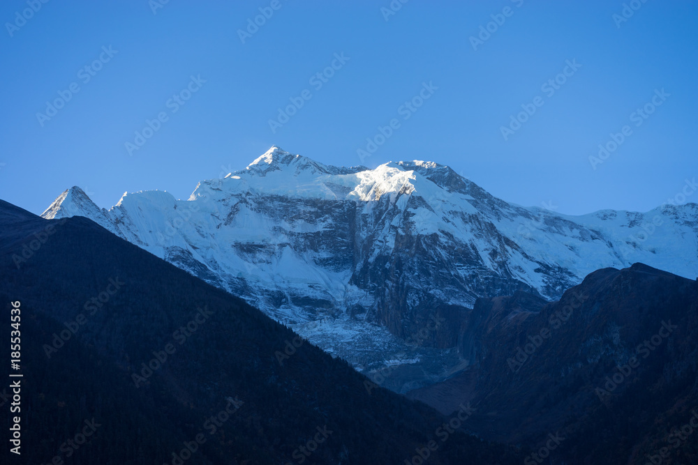 snowcapped peak in the Himalaya mountains, Nepal