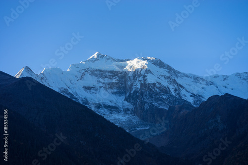 snowcapped peak in the Himalaya mountains, Nepal